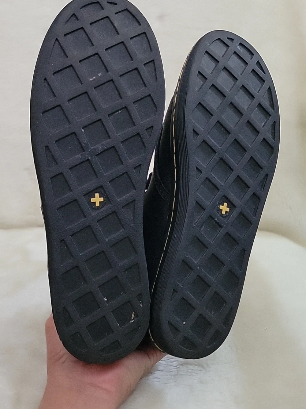 DR MARTENS Shoreditch Greasy Women's Combat Boots. Size 7 L. Black Boots. - Picture 8 of 16